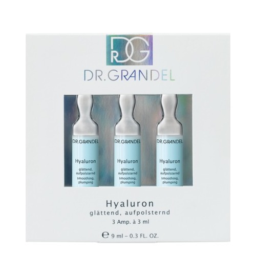Dr Grandel Hyaluron Ampoule, 3 x 3ml/0.1 fl oz Dr Grandel Hyaluron Ampoule on white background