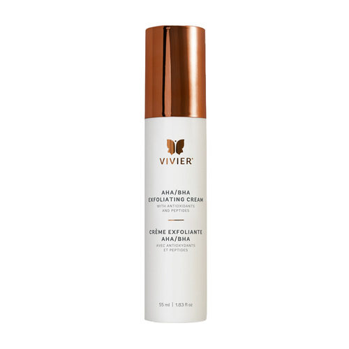 VivierSkin AHA/BHA Exfoliating Cream on white background