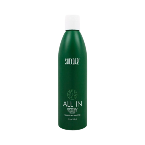 Surface All In Shampoo on white background