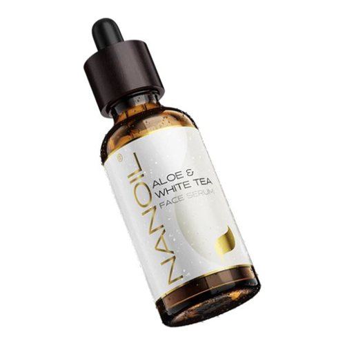 Nanoil  Aloe and White Tea Face Serum on white background