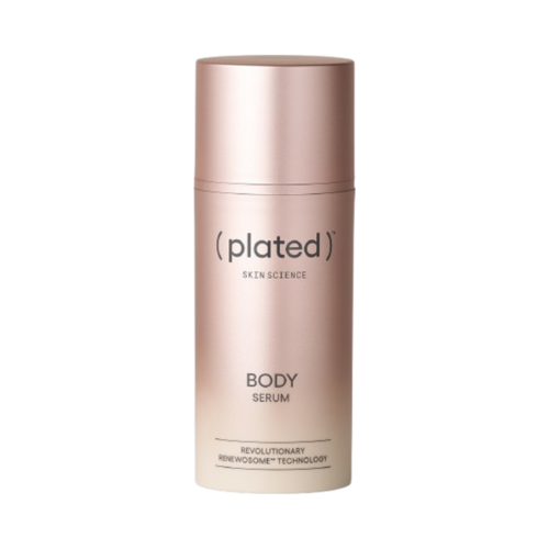 Plated Skin Science BODY Serum on white background