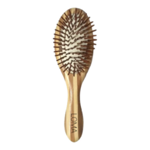Loma Organics Bamboo Oval Paddle Brush on white background