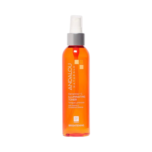 Andalou Naturals Brightening Clementine + Vitamin C Illuminating Toner on white background