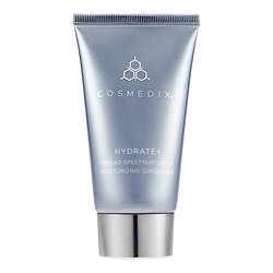 Hydrate + SPF 17 on white background