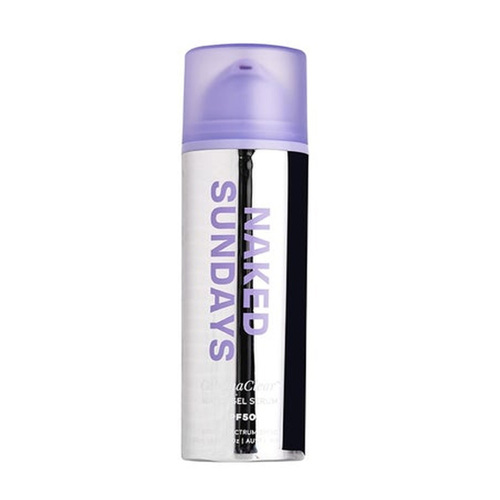 Naked Sundays CabanaClear Water Gel Serum SPF50 on white background