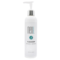 Cleanser on white background