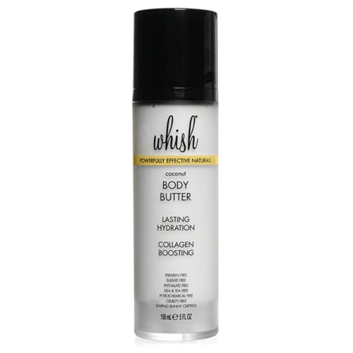 Whish Coconut Body Butter, 150ml/5 fl oz Whish Coconut Body Butter on white background