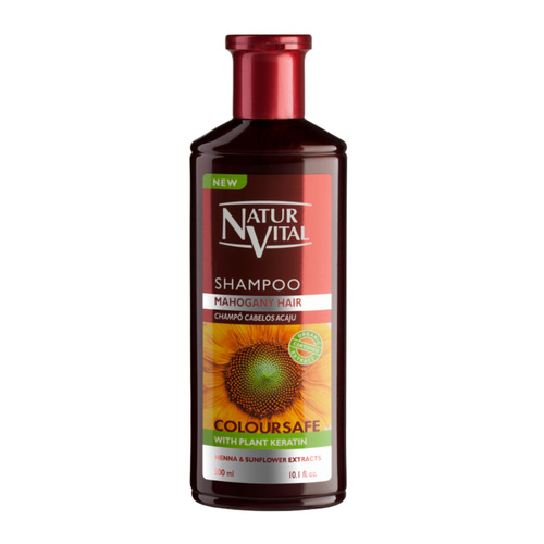 Natur Vital ColourSafe Mahogany Toned Shampoo, 300ml/10.1 fl oz Natur Vital ColourSafe Mahogany Toned Shampoo on white background