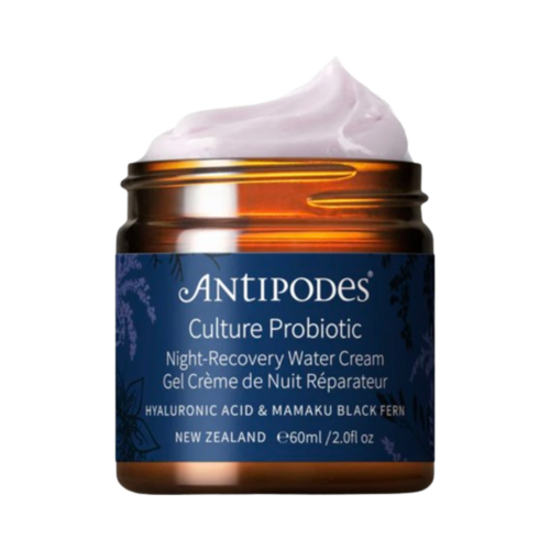 Antipodes Culture Probiotic Night Water Cream, 60ml/2.03 fl oz Antipodes Culture Probiotic Night Water Cream on white background
