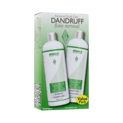 Dandruff Duo on white background