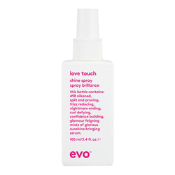 Love Touch Shine Spray on white background