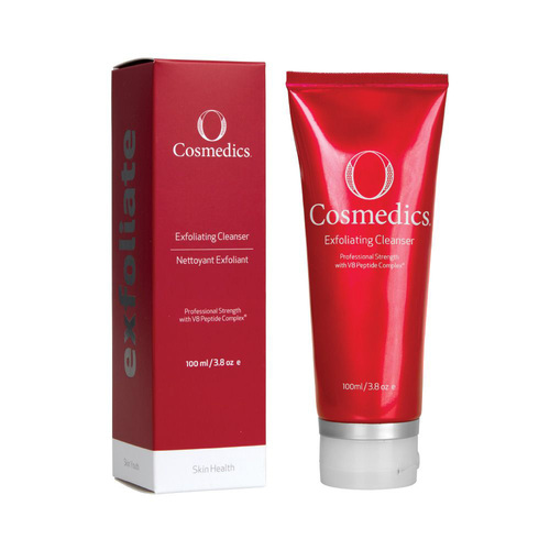 O Cosmedics Exfoliating Cleanser on white background