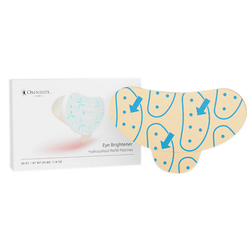 Omnilux Eye Brightener Hydrocolloid Refill Patches, 20 pieces Omnilux Eye Brightener Hydrocolloid Refill Patches on white background