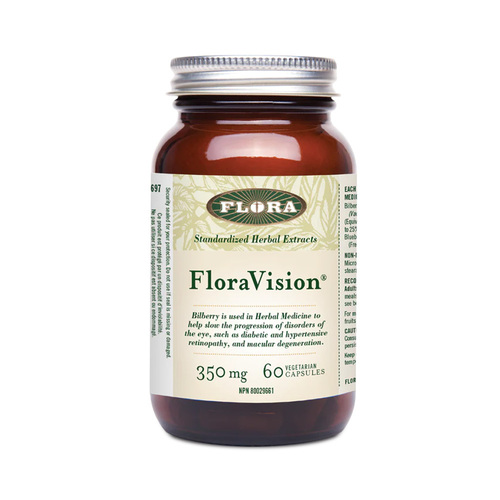 Flora FloraVision, 60 capsules Flora FloraVision on white background