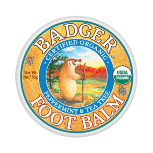 Badger Balms Foot Balm on white background