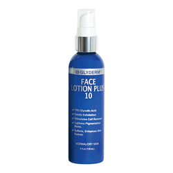 Face Lotion Plus 10 on white background