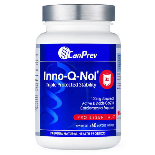 CanPrev Inno-Q-Nol 100mg, 60 capsules CanPrev Inno-Q-Nol 100mg on white background