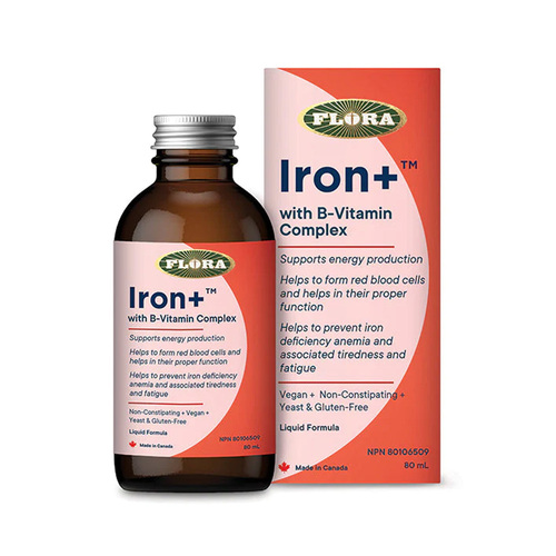 Flora Iron+ Liquid on white background