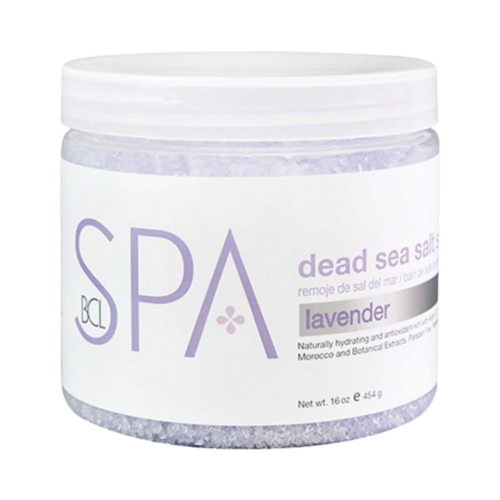 BCL Spa Lavender Salt Soak on white background