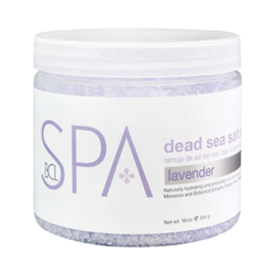 Lavender Salt Soak on white background