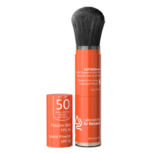 Dr Renaud Loose Powder SPF 50 Broad Spectrum Light, 5.4g/0.19 oz Dr Renaud Loose Powder SPF 50 Broad Spectrum - Dark on white background