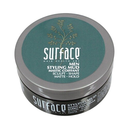 Surface Men Styling Mud, 57g/2 oz Surface Men Styling Mud on white background