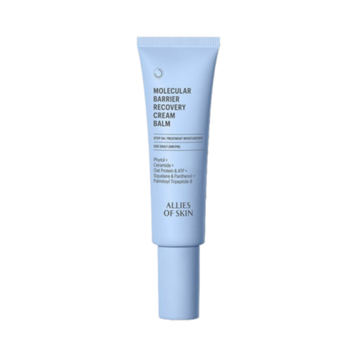 Allies of Skin Molecular Barrier Recovery Cream Balm on white background