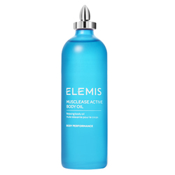 Musclease Active Body Oil on white background
