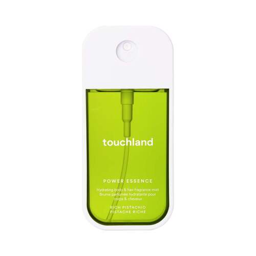 Touchland Power Essence Body and Hair Fragrance Mist - Rich Pistachio, 60ml/2.03 fl oz Touchland Power Essence Body and Hair Fragrance Mist - Rich Pistachio on white background