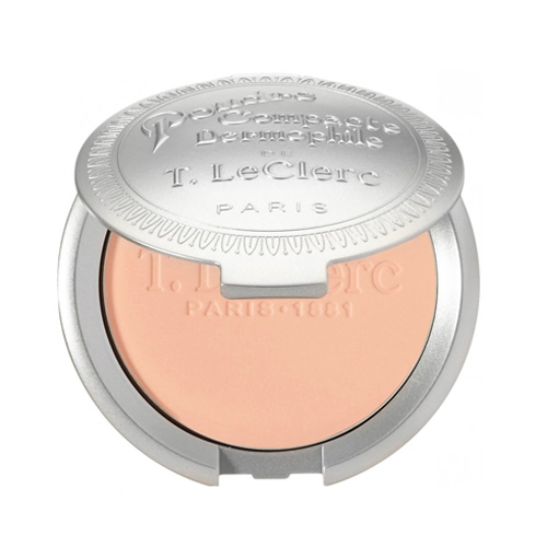 T LeClerc Pressed Powder - Sable, 10g/0.33 oz T LeClerc Pressed Powder - 02 Banane on white background