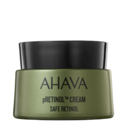 Pretinol Cream on white background