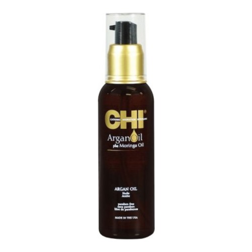 CHI Argan plus Moringa Oil on white background