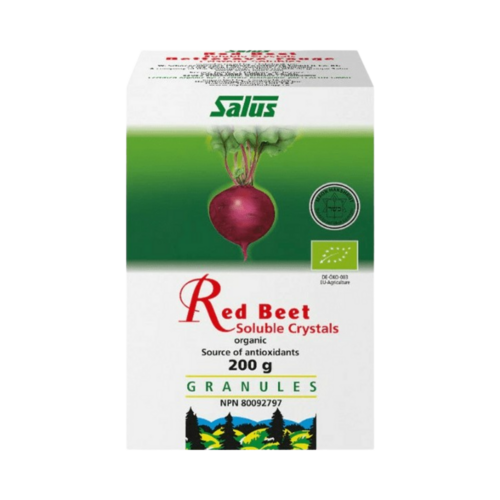 Salus Red Beet Crystals on white background