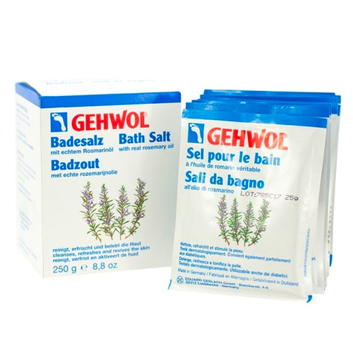 Gehwol Rosemary Bath Salt, 10 x 20g/0.7 oz Gehwol Rosemary Bath Salt on white background