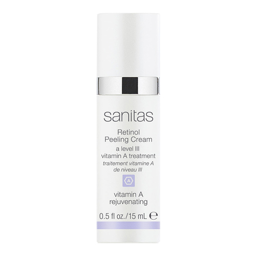 Sanitas Retinol Peeling Cream on white background