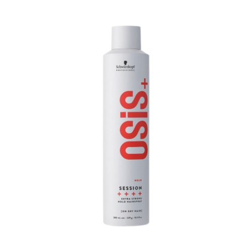 OSiS+ Session Extra Strong Hold Hairspray on white background