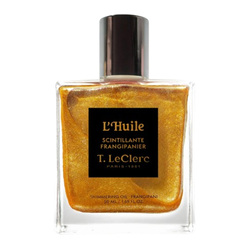 Shimmering Frangipanier Oil on white background