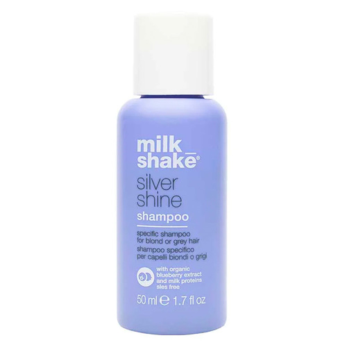 milk_shake Silver Shine Shampoo, 50ml/1.7 fl oz milk_shake Silver Shine Shampoo on white background