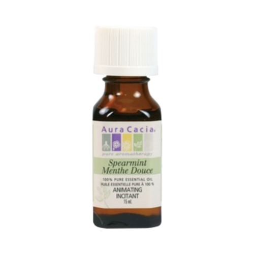 Aura Cacia Spearmint, 15ml/0.51 fl oz Aura Cacia Spearmint on white background