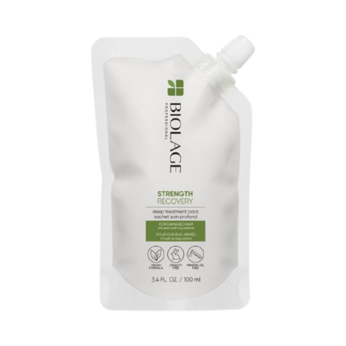 Biolage Strength Recovery Deep Treatment Pack, 100ml/3.38 fl oz Biolage Strength Recovery Deep Treatment Pack on white background