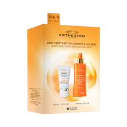 Summer Suncare Box on white background