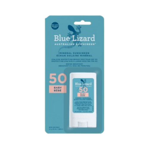 Blue Lizard Sunscreen SPF 50 Baby Stick, 14g/0.49 oz Blue Lizard Sunscreen SPF 50 Baby Stick on white background