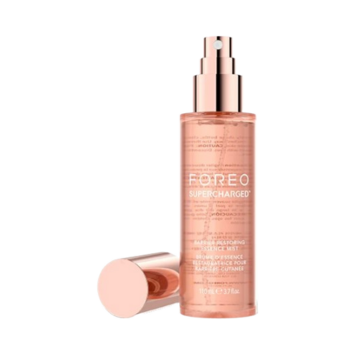 Foreo Supercharged Barrier Restoring Essence Mist, 110ml/3.72 fl oz Foreo Supercharged Barrier Restoring Essence Mist on white background