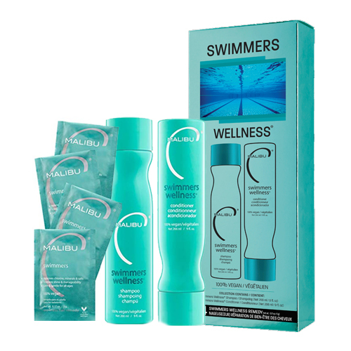 Malibu C Swimmers Wellness Collection on white background