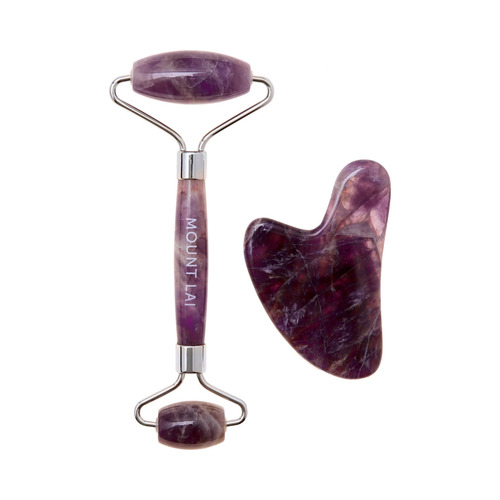 Mount Lai The Amethyst Facial Spa Set on white background