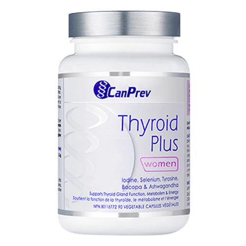 CanPrev Thyroid Plus, 90 capsules CanPrev Thyroid Plus on white background