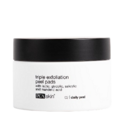 Triple Exfoliation Peel Pads on white background