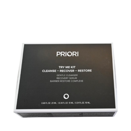 Priori Try Me Kit on white background