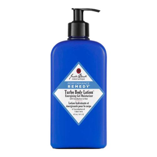 Jack Black Turbo Body Lotion on white background