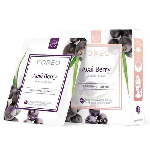 Foreo UFO Activated Mask, Farm-to-Face Collection - Acai Berry on white background